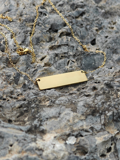 Collana con pendente | Barra orizzontale
