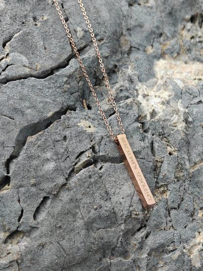 Collana con pendente | Barra verticale