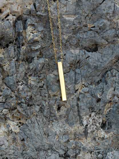 Collana con pendente | Barra verticale