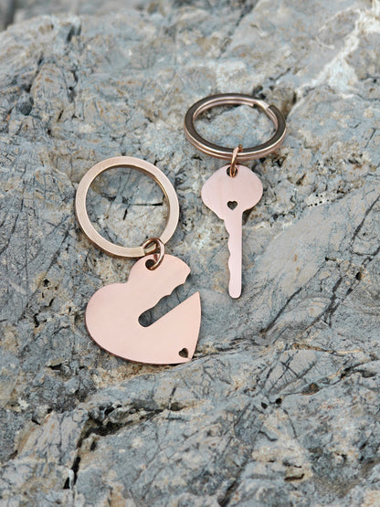 Portachiavi | Cuore con chiave