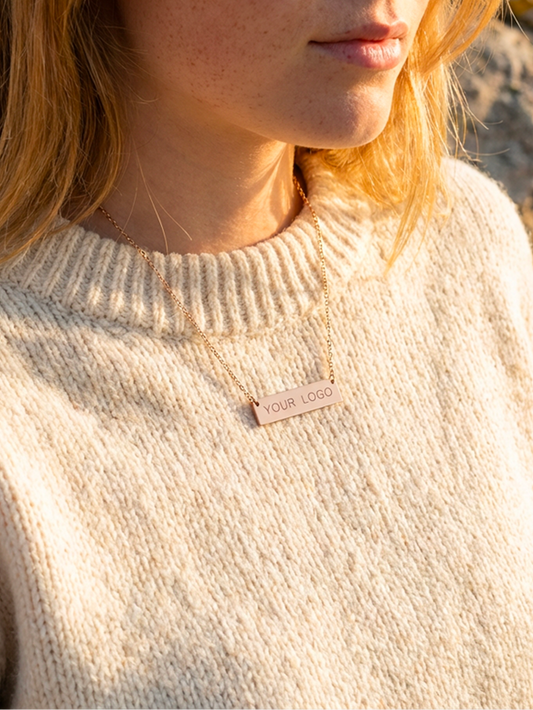 Collana con pendente | Barra orizzontale